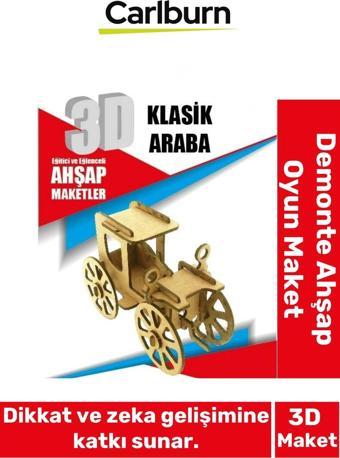 3 Boyut Eğitici Öğretici Zeka Geliştirici Boyanabilir Ebeveyn Çocuk Puzzle Demonte Ahşap Oyun Maket
