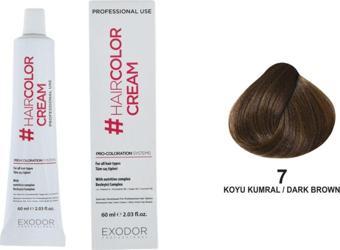 Exodor 7 Hair Color Cream Brown 60 ml  x 12    12 Adet