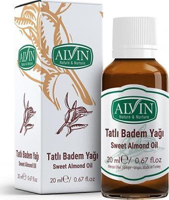 Alvin Tatlı Badem Yağı Soğuk Sıkım %100 Saf Ve Doğal 20 Ml