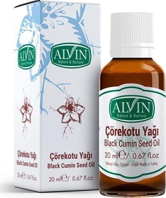 Alvin Çörekotu Yağı (Çörek Otu Yağı) Soğuk Sıkım %100 Saf Ve Doğal 20 Ml