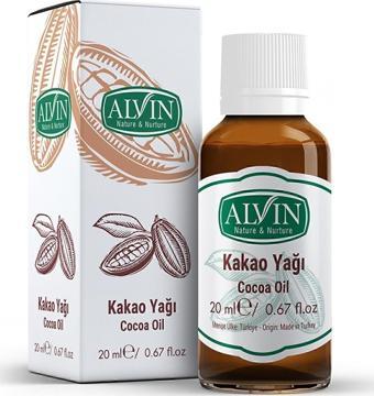 Alvin Kakao Yağı Soğuk Sıkım %100 Saf Ve Doğal 20 Ml