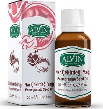 Alvin Nar Çekirdeği Yağı Soğuk Sıkım %100 Saf Ve Doğal 20 Ml