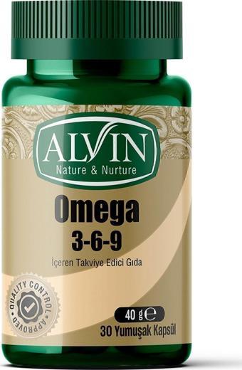 Alvin Omega 3-6-9 Içeren Takviye Edici Gıda Balık Yağı Epa Ve Dha 30 Yumuşak Kapsül