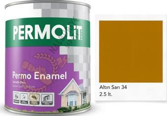 Permolit Enamel Sentetik Yağlı Boya ALTIN SARI 2.5 Lt.