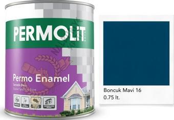 Permolit Enamel Sentetik Yağlı Boya BONCUK MAVİ 0.75 Lt.