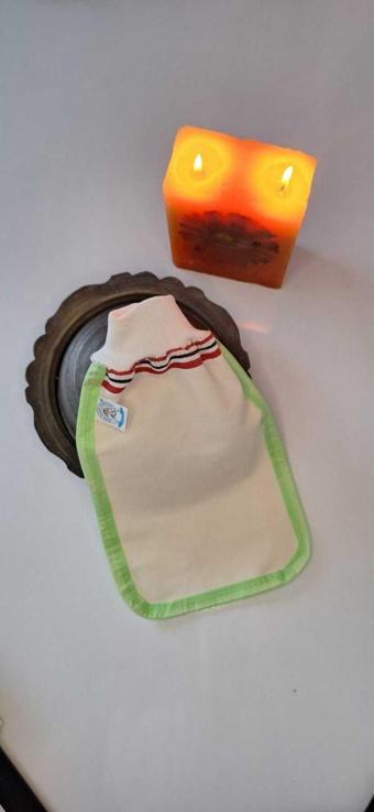Eker Yeşil Biyeli Hızlıgiy Kese-Banyo Ve Duş Kesesi-Lastikli Kese-Doğal Özel Dokuma-Standart Kese