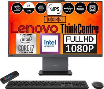 Lenovo Thinkcentre Neo 27 50A Gen5 Intel Core I7 13620H 32GB Ddr5 2tb SSD W11PRO 27" Fhd 12SA000RTRP09+ZETTABELLEK