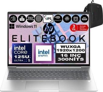 Hp Elitebook 660 G11 Ultra 5 125U Ddr5 32GB 1tb SSD Aı Boost 16" Wuxga IPS Windows 11 Pro 9Y7L8ETP10 + Zetta Çanta