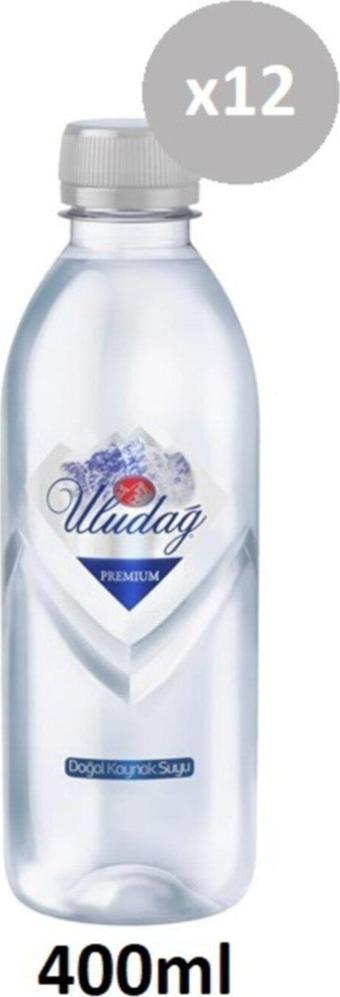 Uludağ Premium Doğal Kaynak Suyu 12 Adet 400 Ml