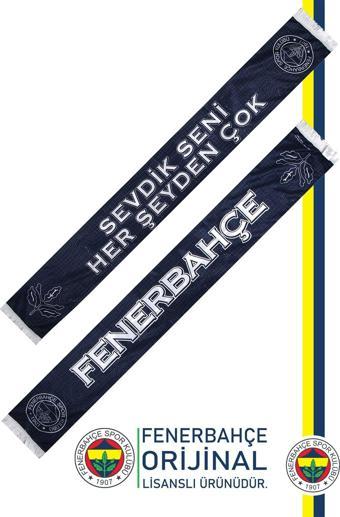 Fenerbahçe Orijinal Lisanslı Sevdik Seni Her Şeyden Çok Çift Taraflı Şal Atkı