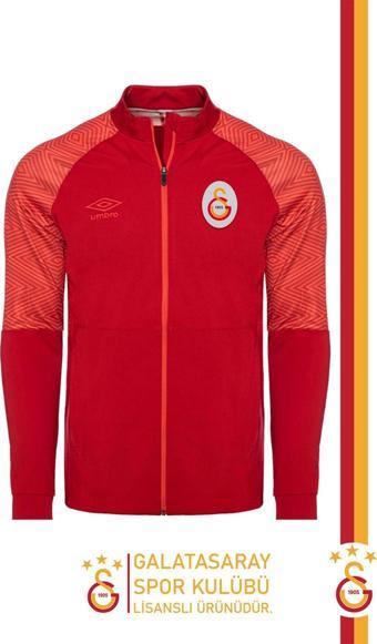 Galatasaray Orijinal Lisanslı Tam Fermuarlı Dik Yaka Kırmızı Sweat