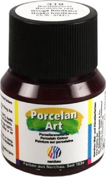 Nerchau Porselen Boyası 20 Ml Bordeaux Kırmızı 319