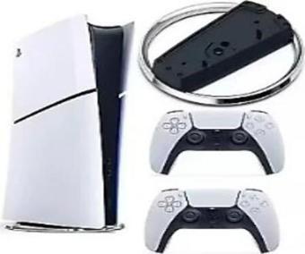 Sony Playstation 5 Slim Dijital + 2. DualSense Ps5 Kol+ Vertical Stand Dikey Ayak Beyaz