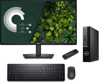 Dell Pc Optıplex 7020MFF Intel Core I5-14500T 96GB Ddr5 256GB SSD Ubuntu 21.5 Fullhd Mon. Masaüstü Bilgisayar AN007O7020MFF26 + Zetta USB Bellek