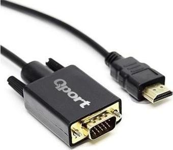 Qport Q-hvg18 Hdmı To Vga 1,8mt Dönüştürücü Kablo