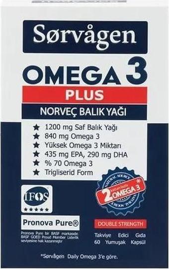 Sorvagen Omega 3 Plus Norveç Balık Yağı