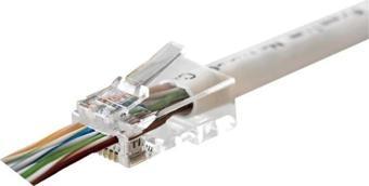 Orıng Mpc6u3ez Cat6 Plug U/utp Ezrj45 Yeni Nesil Altın Uç Konnektör 100 Lü Paket