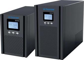 Tescom Teos+ 2kva 1f/1f (4x9ah) 5/10dk Lcd Onlıne Ups