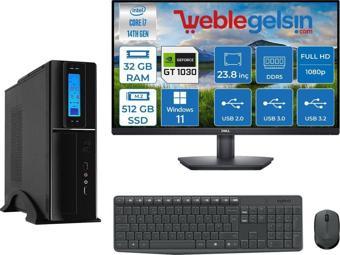 Zetta Flex Pro 470X Intel Core I7 14700 32GB Ddr5 512GB SSD GT1030 WINDOWS11PRO Sff Slim 23.8 Fhd Monitör Masaüstü Bilgisayar ZET470X9565042