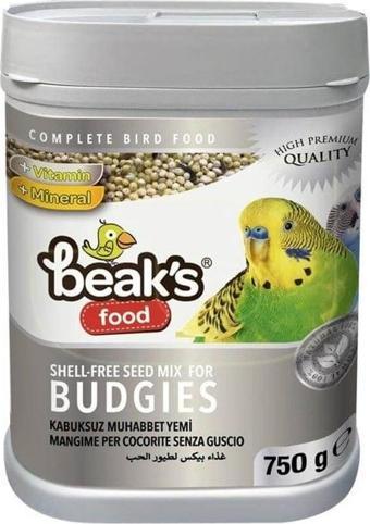 Beaks Kabuksuz Muhabbet Kuş Yemi 750 gr