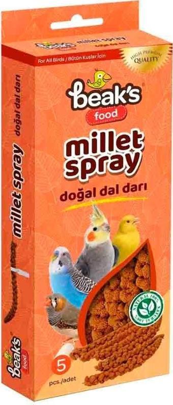 Beaks Kuşlar İçin Doğal Kızıl Darı Dalı