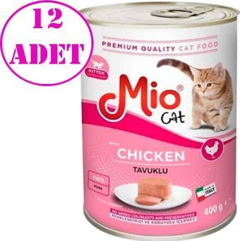 Mio Yavru Kedi Konservesi Tavuklu Püre Ezme 400 Gr 12 AD