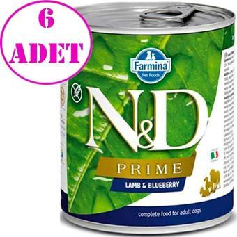 N&D Prime Kuzulu Yaban Mersini Köpek Konserve Maması 285 Gr 6 AD