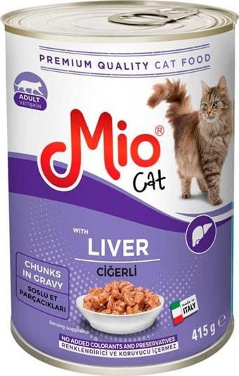 Mio Ciğerli Yetişkin Kedi Konservesi 415 gr