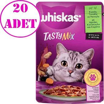 Whiskas Tasty Mix Kuzulu Havuçlu Kedi Maması 85 Gr 20 AD