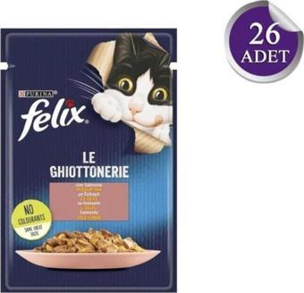 Felix Felix Somonlu Yetişkin Kedi Konservesi 85Gr X 26 Adet