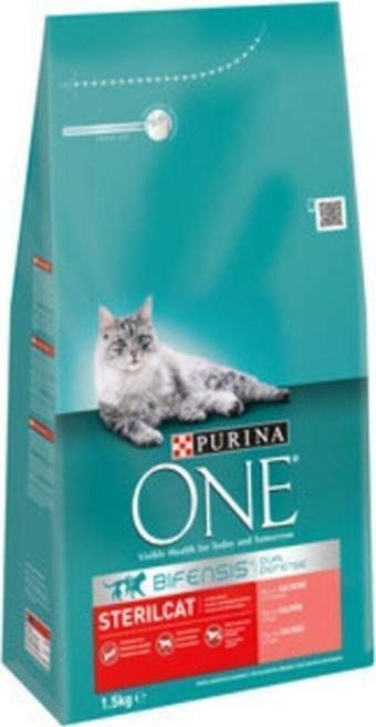 Purina One One Steril Somonlu Kedi Maması 1,5 Kg