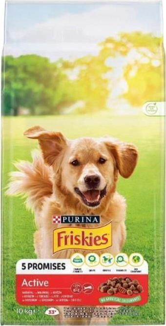 Friskies Active Biftekli Yetişkin Köpek Maması 10 Kg
