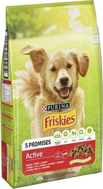 Friskies Active Etli Yetişkin Köpek Maması 10 Kg