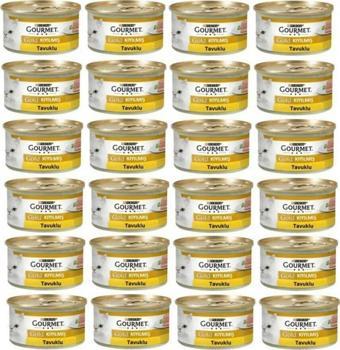 Gourmet Gourmet Gold Kıyılmış Tavuklu Yetişkin Kedi Konservesi 85Gr X 24 Adet