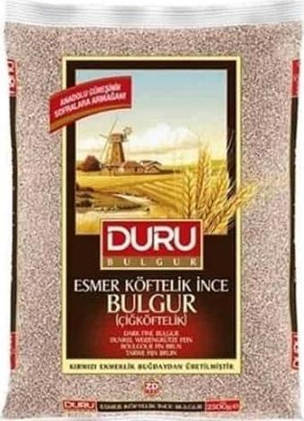 Duru Bulgur Köftelik İnce 2500 Gr