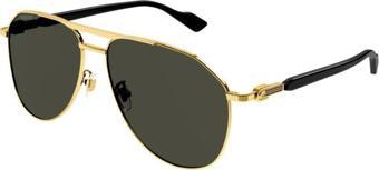 Gucci GG1220/S 001 Damla Unisex Güneş Gözlüğü Gold