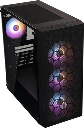 Bitfenix Hades 600W 80+ Bronze Siyah Gaming (Oyuncu) Kasa (BFC-HADBR6KKGSK-4F) 