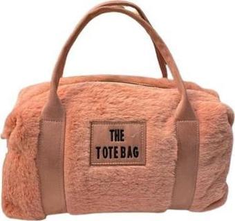 THE TOTE BAG Peluş Askılı Kadın El ve Omuz Çantası