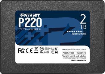 Patriot P220 2TB 550/500MB/s 2.5" SATA3 SSD Disk (P220S2TB25)