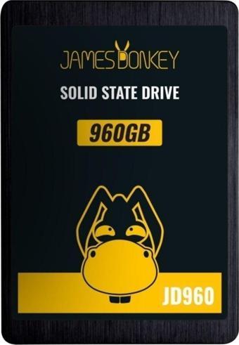 James Donkey JD960 960GB 2.5" 3D Nand 520MB/500MB/sn SSD Disk - 3 Yıl Birebir Değişim Garantisi