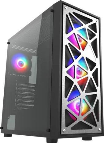 Vento VG12AL FSP 750W 80+ Bronz Gen5 4x120mm RGB Fan Temperli Cam USB 3.0 Mesh E-ATX Mid-Tower Gaming (Oyuncu) Kasa 