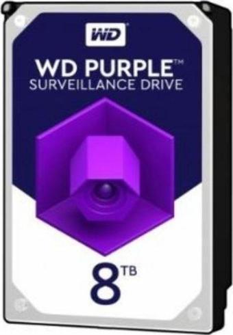 WD Purple WD85PURZ 8TB 3.5" 5640RPM 256MB SATA 6GB/s 7x24 Güvenlik Diski
