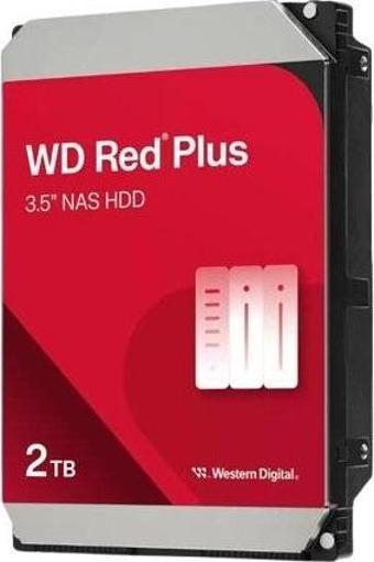 WD Red Plus WD20EFPX 2TB 5400RPM 64MB SATA3  Harddisk