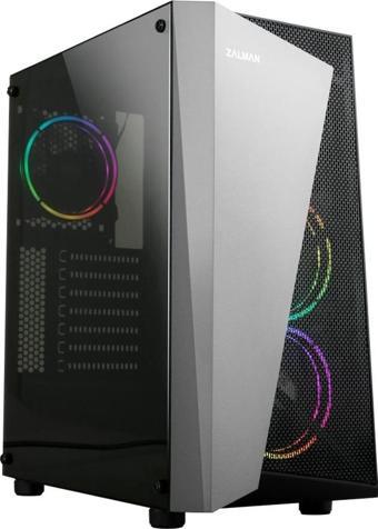 Zalman S4-PLUS(BL) USB 3.0 Pencereli ATX Siyah Mid-Tower Gaming Kasa