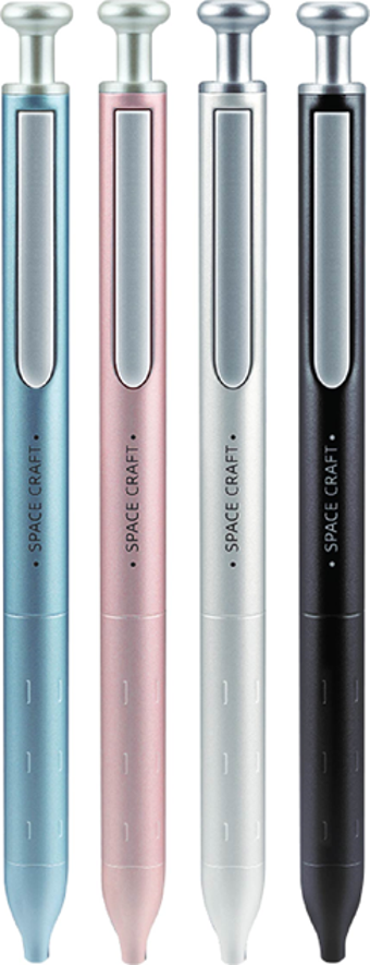 WRITECH W-0156 METAL UP SİYAH GÖVDE 0,7MM MAVİ JEL KALEM - 6'LI KUTU