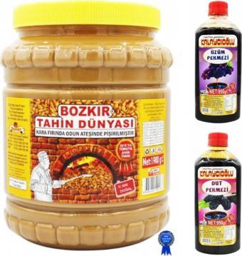 Kalaycıoğlu Bozkır Çifte Kavrulmuş Tahin 1900Gr - Üzüm Ve Dut Pekmezi 950 Gr