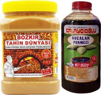 Bozkır Tahin Merkezi Çifte Kavrulmuş Tahin Kepeksiz 935Gr- Kozalak Pekmezi 950Gr