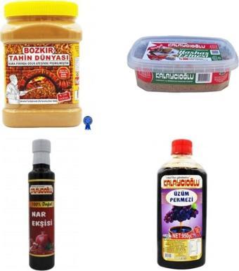 Bozkır Tahin Merkezi Kavrulmuş Tahin (Kepeksiz) 935Gr-Nar Ekşisi 350Gr - Haşhaş Ezmesi 400Gr - Üzüm Pekmezi 950Gr