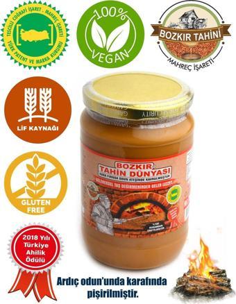Bozkır Tahin Merkezi Kepeksiz Bozkır Tahini 700 Gr. Cam