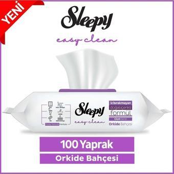 Sleepy Easy Clean Orkide Bahçesi Yüzey Temizlik Havlusu 100' lü